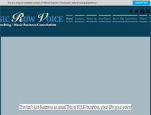 Tablet Screenshot of musicrowvoice.com